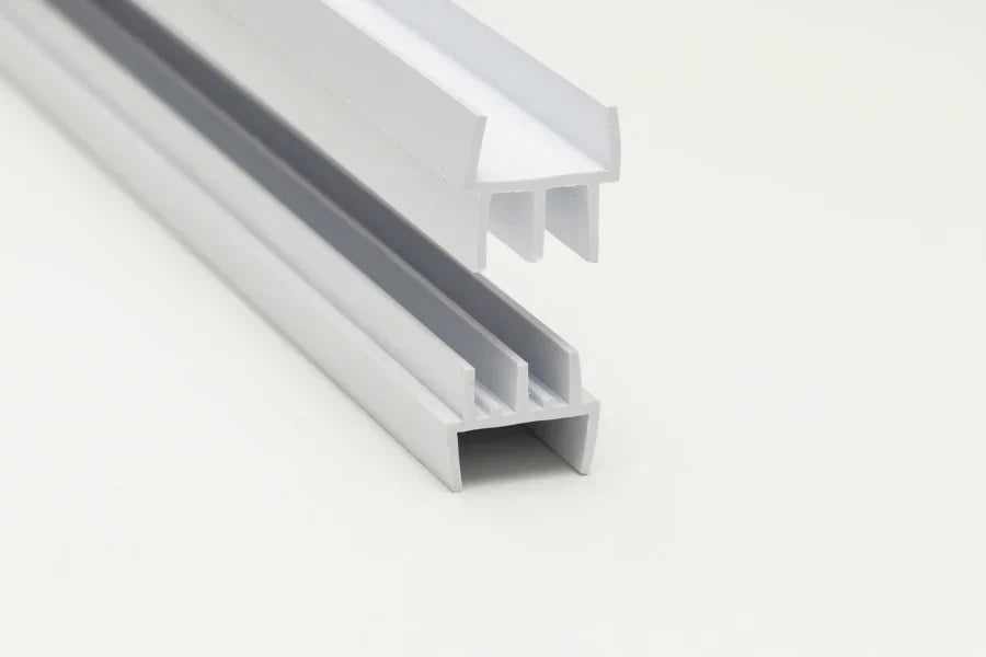 Clip-On Vivarium Double Channel Top & Bottom Glass Runners Track for 15/18 MM Board