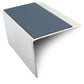 NSL21 67 x 55mm Aluminium Stair Nosing with PVC Anti-Slip & DDA Compliance cobalt blue