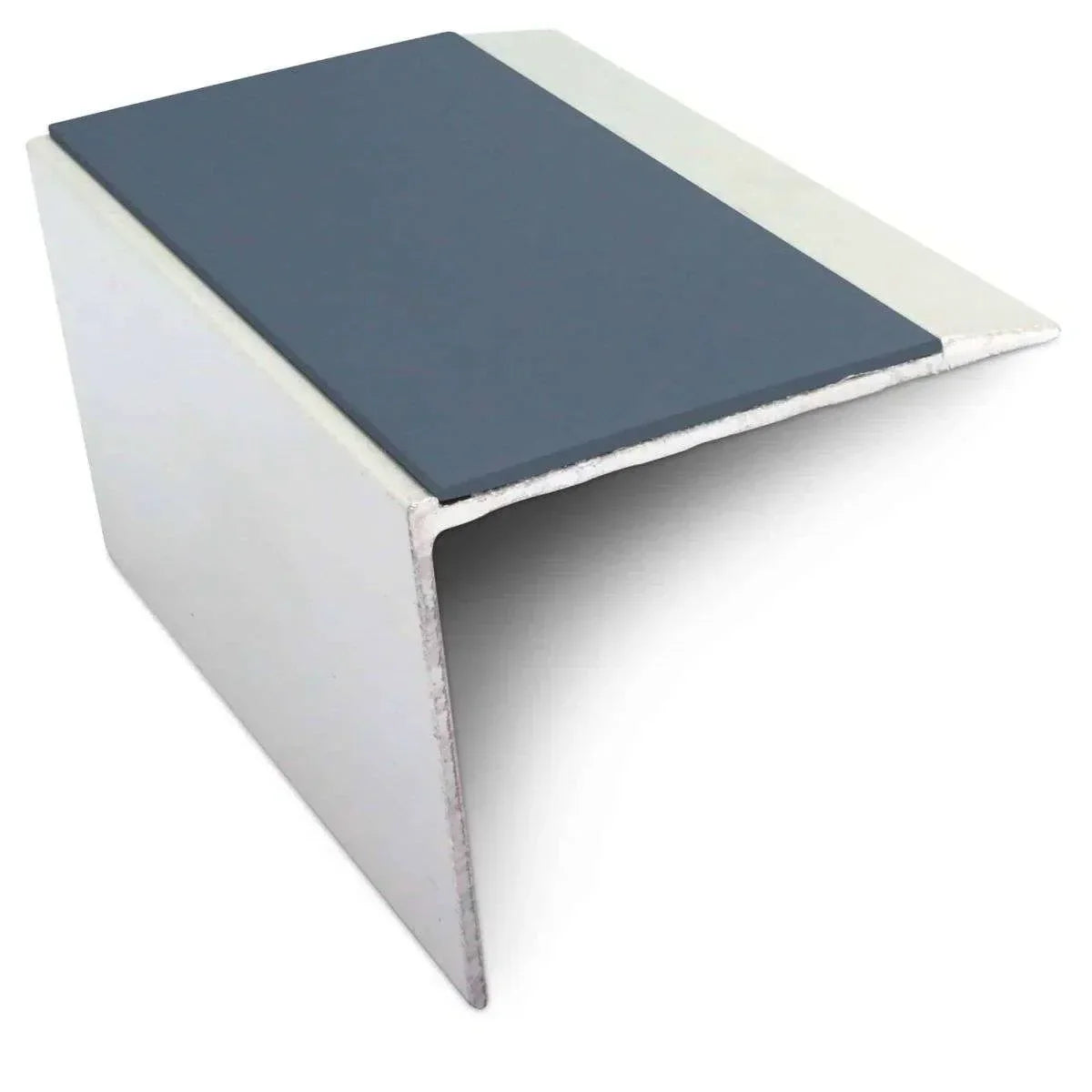 NSL21 67 x 55mm Aluminium Stair Nosing with PVC Anti-Slip & DDA Compliance cobalt blue