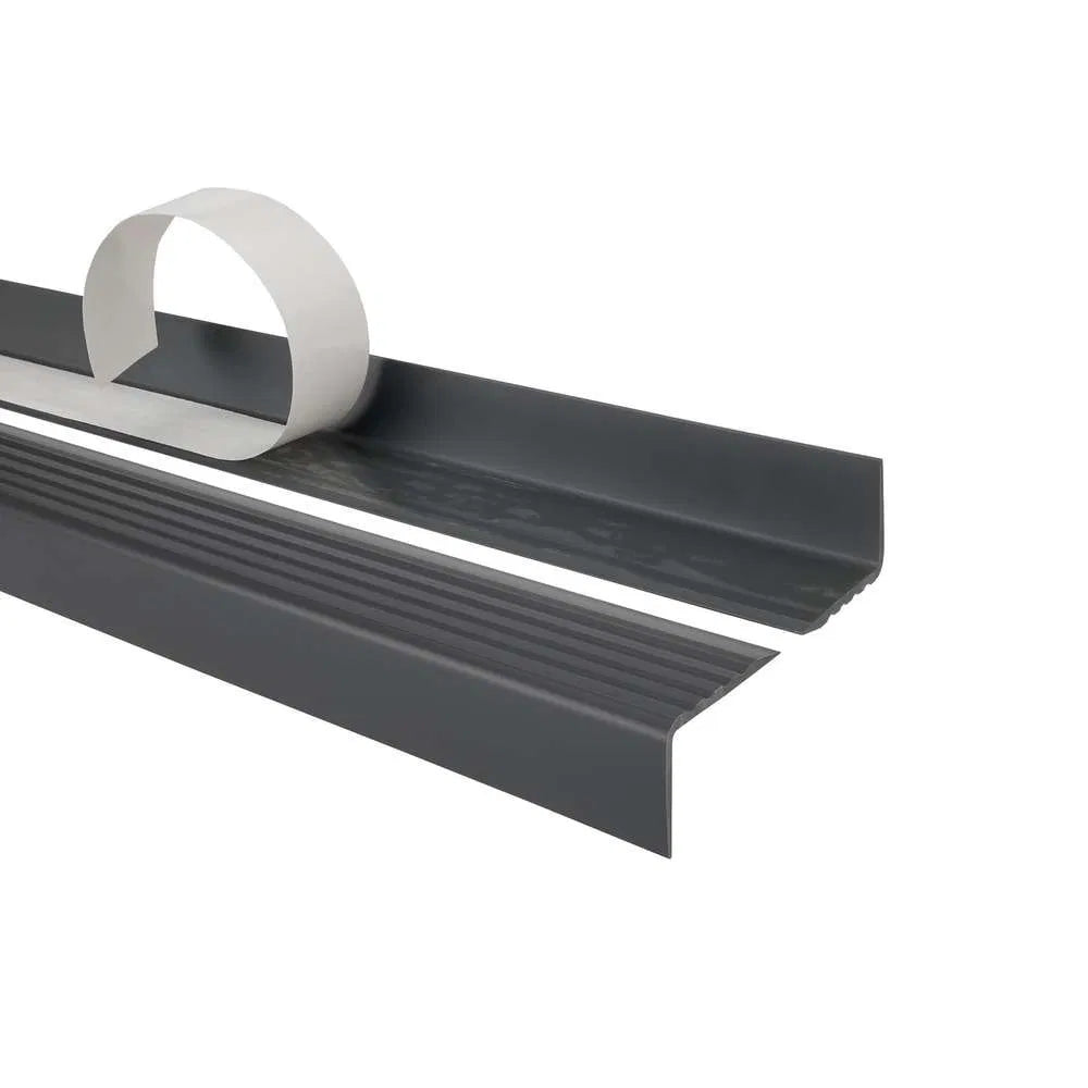 Flexible Anti-Slip Self-Adhesive Stair Nosing 735-ND ( 1200mm x 40mm x 25mm ) Dark Grey