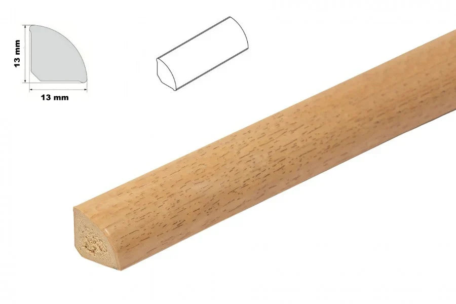 Decorative Flooring Window Edge Beading Worktop Strip uPVC 13mm Quadrant Trim Moulding