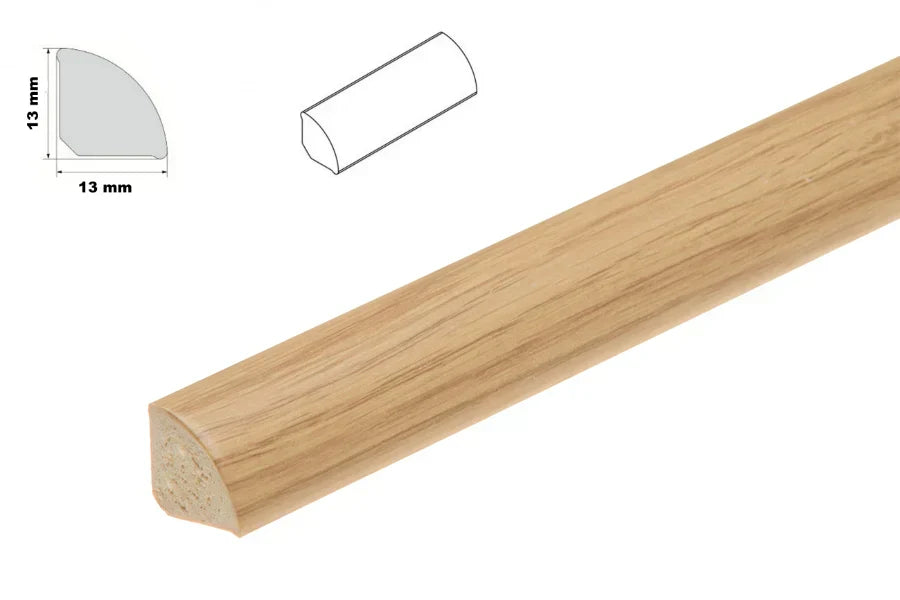 Decorative Flooring Window Edge Beading Worktop Strip uPVC 13mm Quadrant Trim Moulding