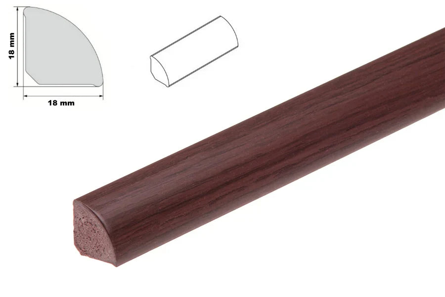 Decorative Flooring Window Edge Beading Worktop Strip uPVC 18mm Quadrant Trim Moulding