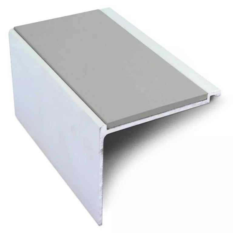 NHD17 Aluminium Non-Slip Stair Nosing – 60 x 55mm Safety Edge Dolphin Grey