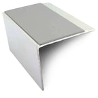 NSL21 67 x 55mm Aluminium Stair Nosing with PVC Anti-Slip & DDA Compliance Dolphin Grey