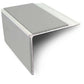 NSL27 DDA Compliant Aluminium Stair Nosing 75x58mm – Non Slip Edge Trim with PVC Insert Dolphin Grey