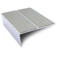 NSL10 85 x 32mm Aluminium Non Slip Stair Nosing Edge Trim With Pvc Insert Dolphin Grey