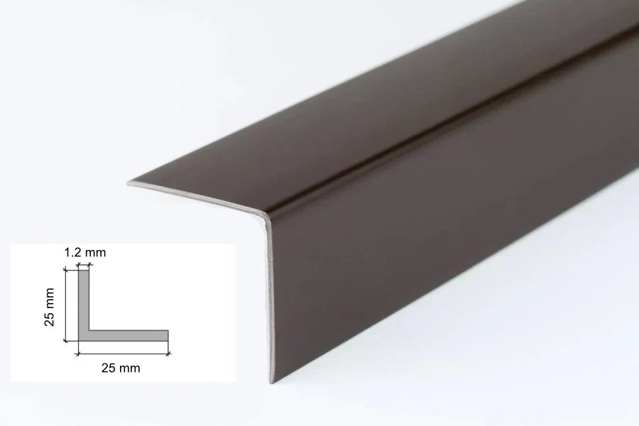 Edge Protector Brown PVC Plastic Corner Angle Trim 90°
