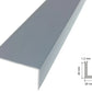 Equal & Unequal Edge Protector Dark Grey PVC Plastic Corner Angle Trim 90°