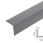 Equal & Unequal Edge Protector Dark Grey PVC Plastic Corner Angle Trim 90°