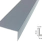 Equal & Unequal Edge Protector Dark Grey PVC Plastic Corner Angle Trim 90°