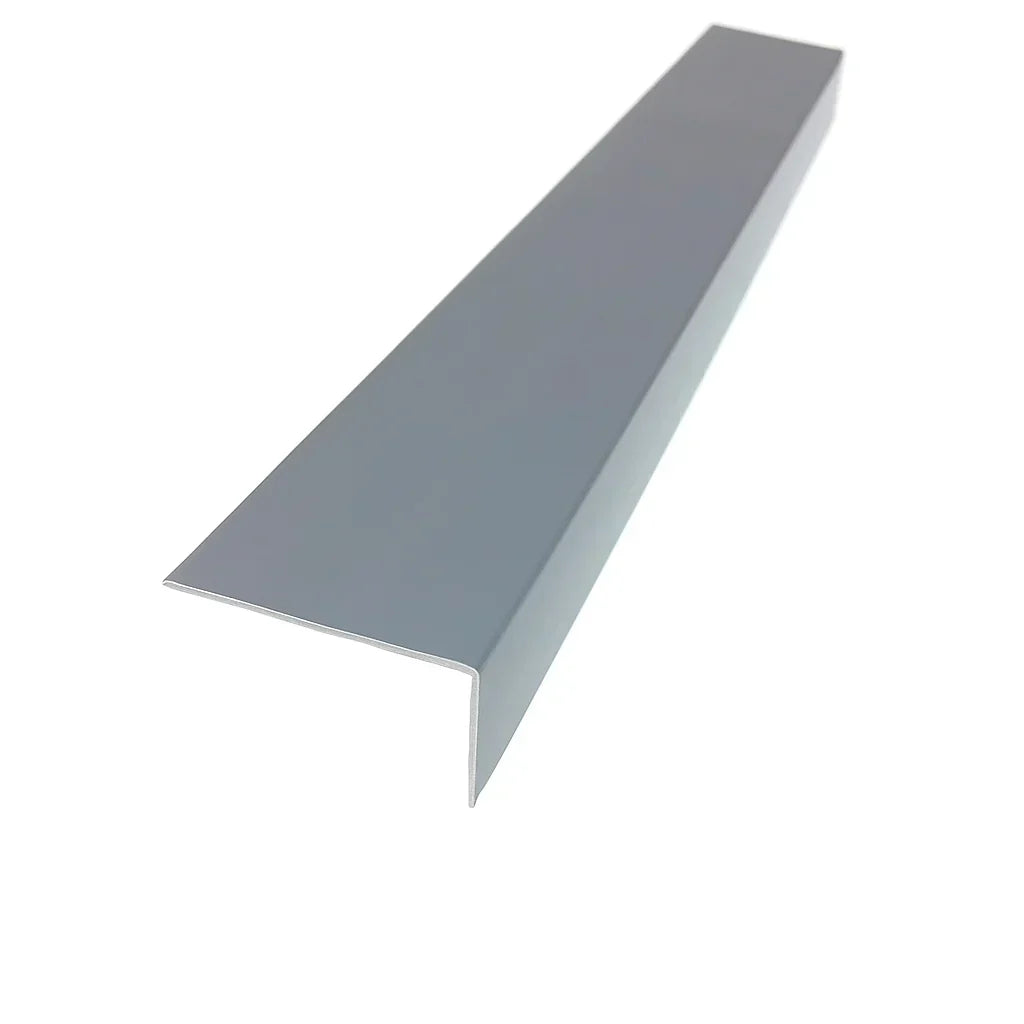 Equal & Unequal Edge Protector Dark Grey PVC Plastic Corner Angle Trim 90°