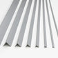 Equal & Unequal Edge Protector Light Grey PVC Plastic Corner Angle Trim 90°