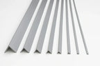 Equal & Unequal Edge Protector Light Grey PVC Plastic Corner Angle Trim 90°