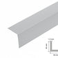Equal & Unequal Edge Protector Light Grey PVC Plastic Corner Angle Trim 90°