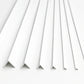 Equal & Unequal Edge Protector White PVC Plastic Corner Angle Trim 90°