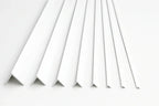 Equal & Unequal Edge Protector White PVC Plastic Corner Angle Trim 90°