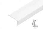 Equal & Unequal Edge Protector White PVC Plastic Corner Angle Trim 90°