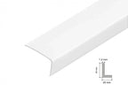 Equal & Unequal Edge Protector White PVC Plastic Corner Angle Trim 90°