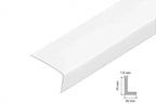 Equal & Unequal Edge Protector White PVC Plastic Corner Angle Trim 90°