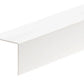 Equal & Unequal Edge Protector White PVC Plastic Corner Angle Trim 90°
