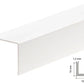 Equal & Unequal Edge Protector White PVC Plastic Corner Angle Trim 90°