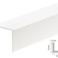 Equal & Unequal Edge Protector White PVC Plastic Corner Angle Trim 90°