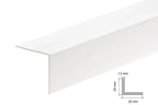 Equal & Unequal Edge Protector White PVC Plastic Corner Angle Trim 90°
