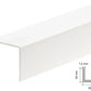 Equal & Unequal Edge Protector White PVC Plastic Corner Angle Trim 90°