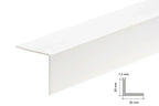 Equal & Unequal Edge Protector White PVC Plastic Corner Angle Trim 90°