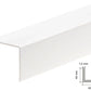 Equal & Unequal Edge Protector White PVC Plastic Corner Angle Trim 90°