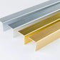 Equal & Unequal Gold & Silver Brushed Finish PVC Plastic Corner Angle Trim Profiles 90°