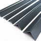 Equal & Unequal RAL 7016 Edge Protector Anthracite PVC Plastic Corner Angle Trim 90°