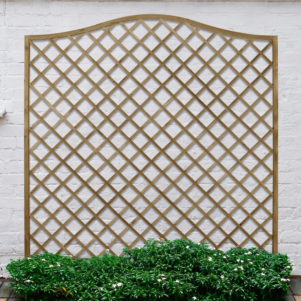 Forest Decorative Europa Hamburg Garden Screen 1.8mtr x 1.8mtr - Treated Timber (Pack of 3)