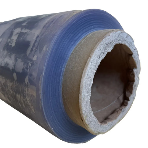 1.1m x 25m Glass Clear PVC Roll – 310gsm Waterproof Vinyl Sheet | Heavy-Duty Transparent Tarpaulin for Market Stalls, Animal Shelters & Outdoor Covers