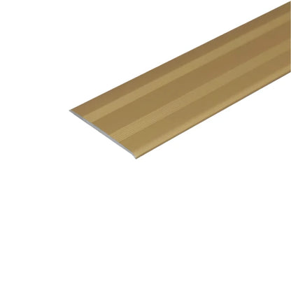 A08 35mm Anodised Aluminium Flat Door Threshold Profile Gold 2700mm x 35mm