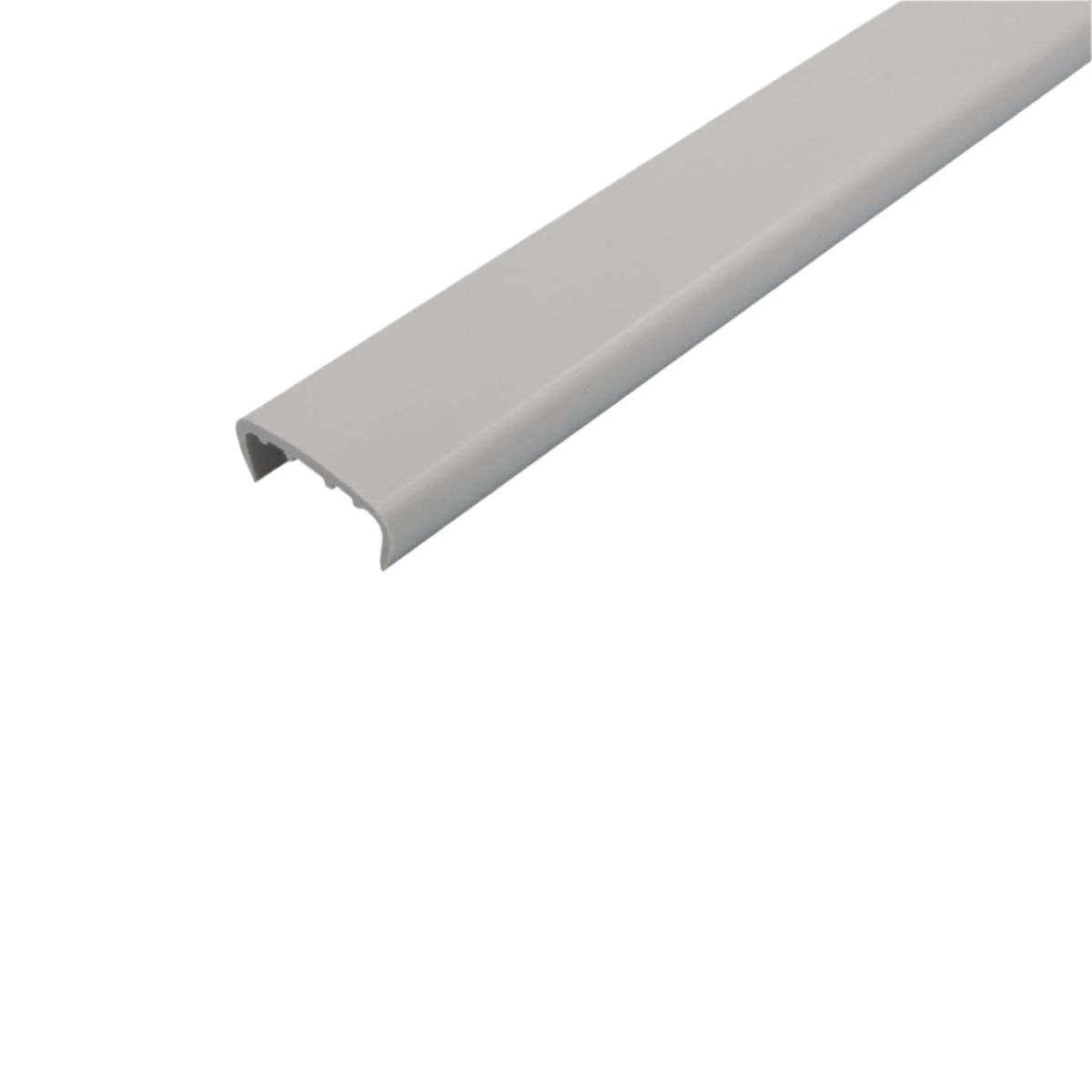 PVC U Section Melamine Furniture Edge Trim – 18mm x 2.6m Grey