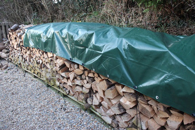250gsm Green Brown Heavy Duty Tarpaulin – Waterproof Outdoor Cover