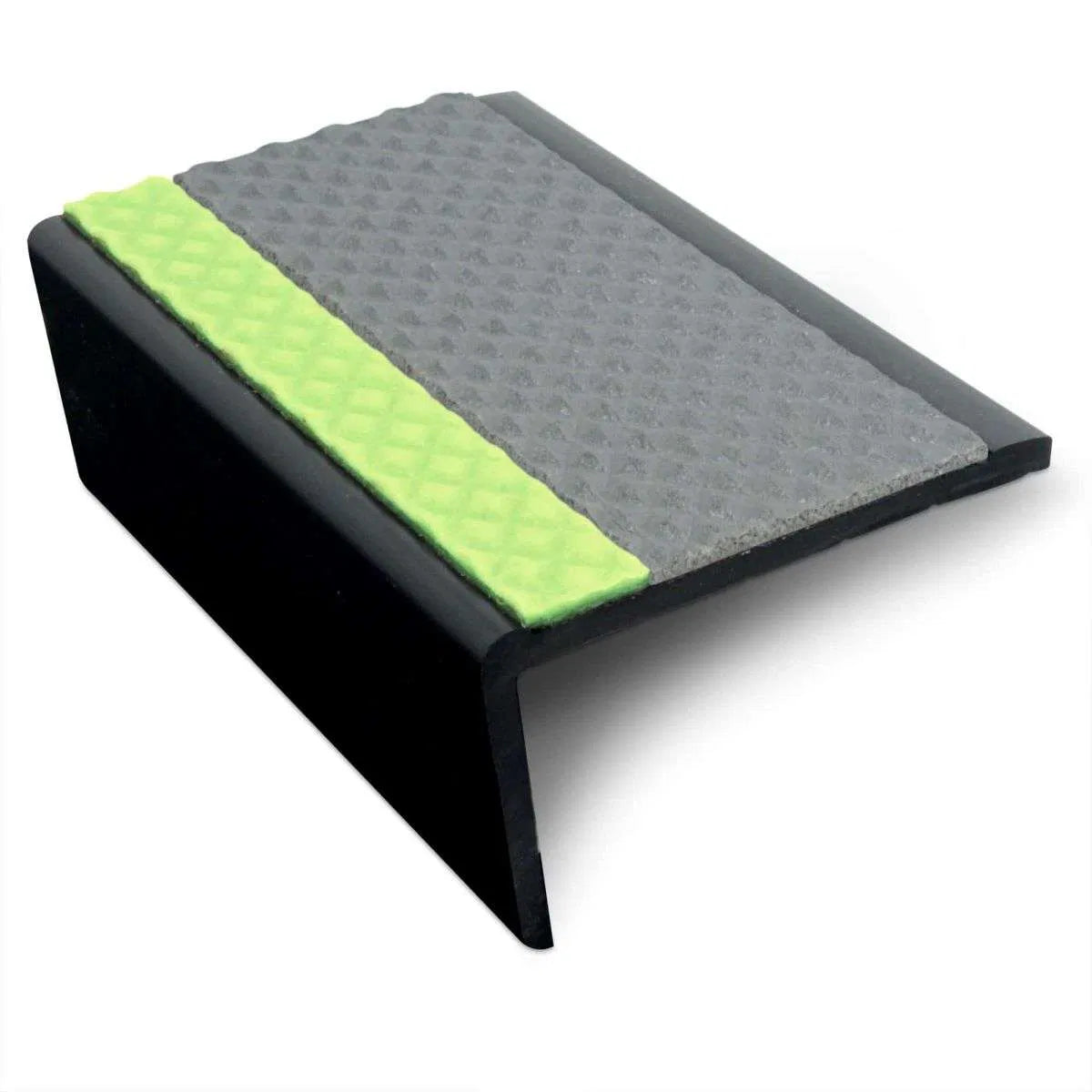 ASR - 63 x 35mm Tredsafe Non Slip Aluminator® Slimline PVC Stair Nosing Dolphin Grey Tredsafe