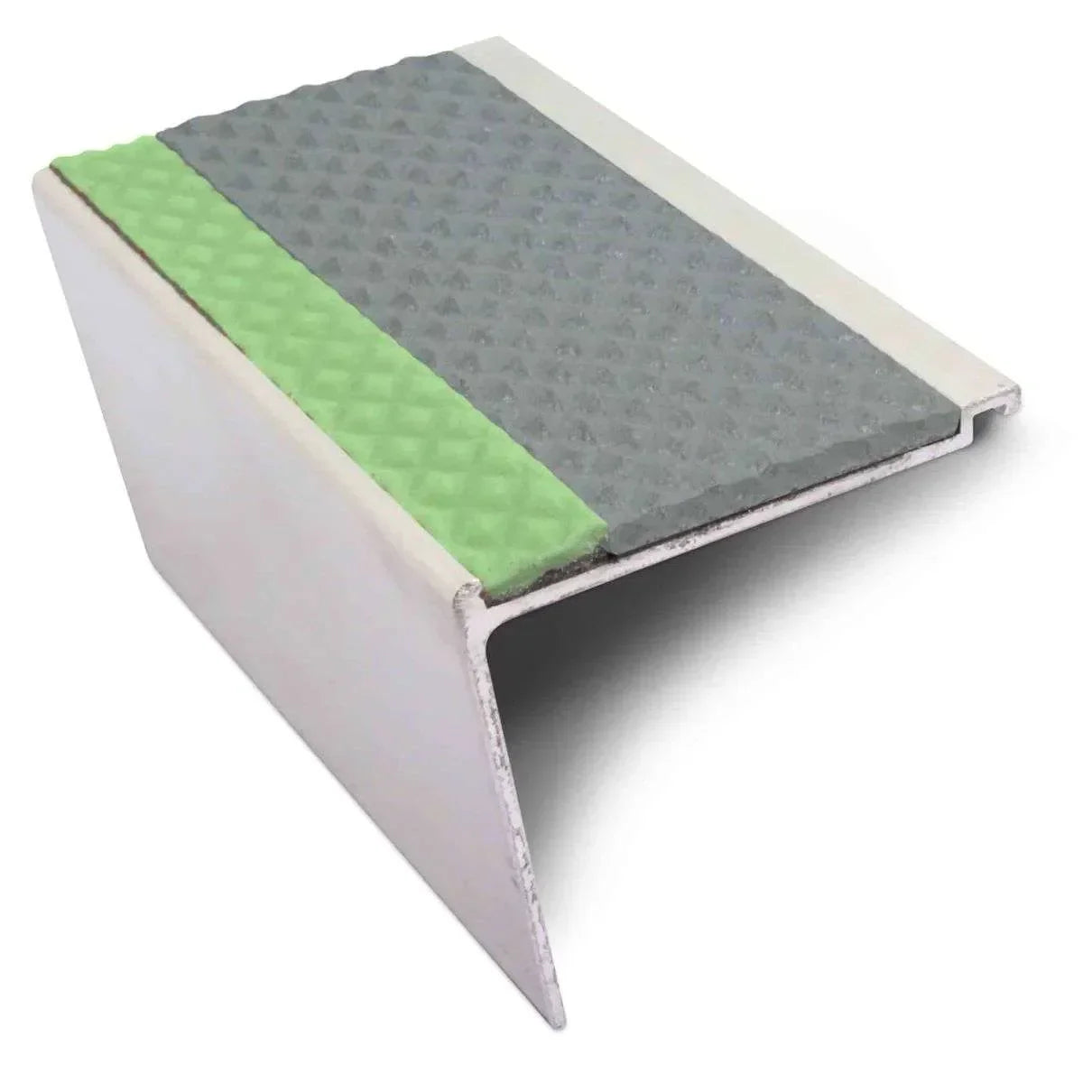AHD24 Tredsafe Non Slip DDA Compliant Stair Nosing ( 60 x 55mm ) Dolphin Grey Tredsafe