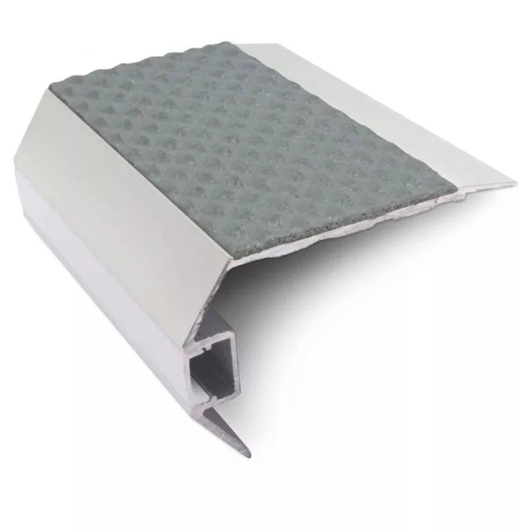 NSLR50 – Vision Light Out – Tredsafe Non Slip 77.5 x 48.5mm Stair Nosing Dolphin Grey Tredsafe