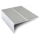 NSL09 85 x 32mm Aluminium Non Slip Stair Nosing Edge Trim With Pvc Insert Dolphin Grey