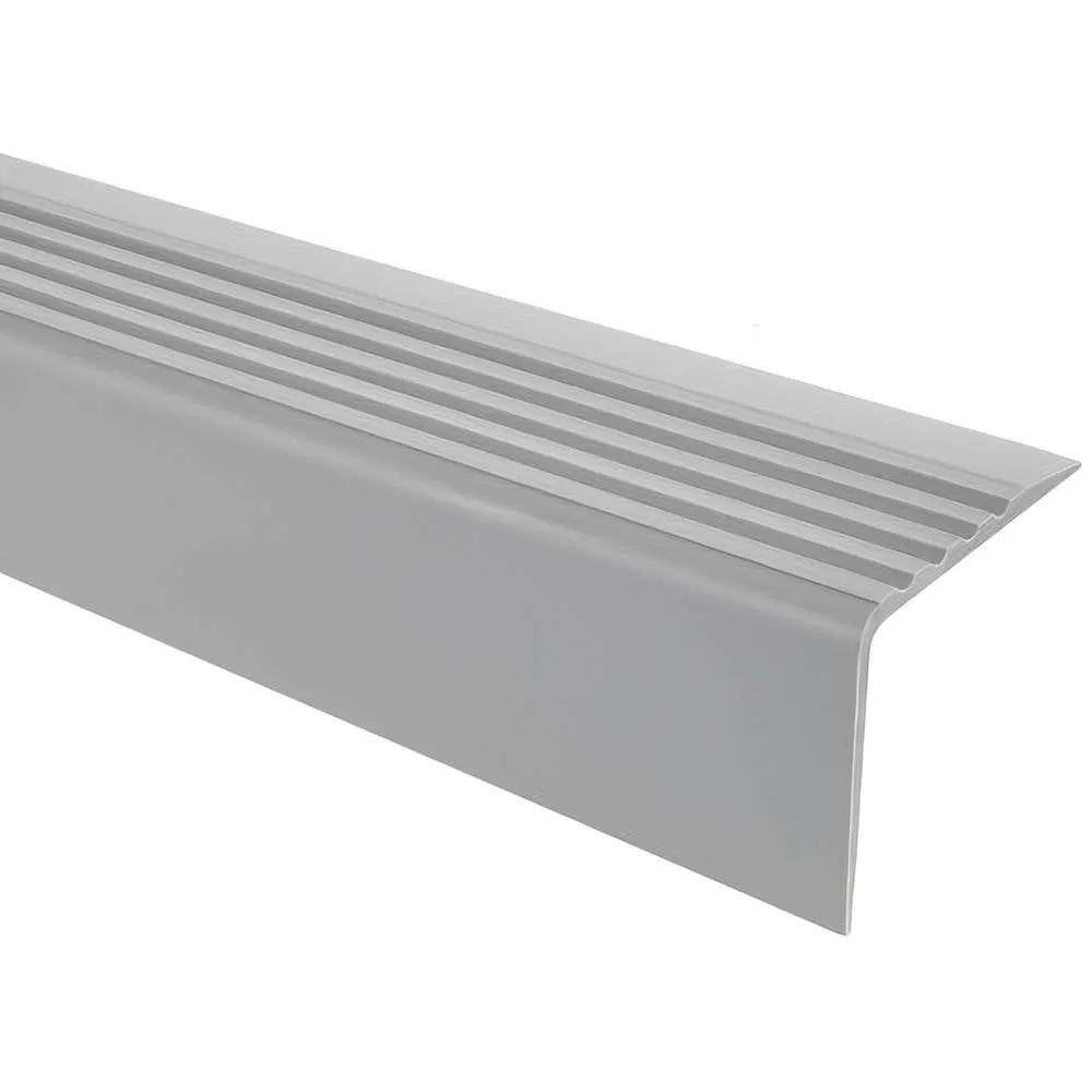 PVC Flexible Stair Nosing 730-RGP ( 1200mm x 50mm x 42mm ) Grey 1200mm x 50 x 42mm