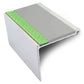 AHD17 60 x 55mm Aluminium Tredsafe DDA-Compliant Non Slip Stair Nosing Dolphin Grey Tredsafe