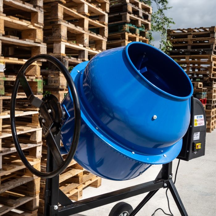 Hyundai Portable Electric Cement Mixer 160ltr/240v/650w - HYCM160E