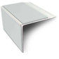 NSL27 DDA Compliant Aluminium Stair Nosing 75x58mm – Non Slip Edge Trim with PVC Insert Ice Grey