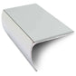 NSL03 57 x 40mm Aluminium Non Slip Stair Nosing Bullnose Edge Trim With Pvc Insert Ice Grey