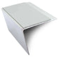 NSL26 Aluminium DDA Compliant Stair Nosing 67 x 55mm with Anti-Slip PVC Insert Ice Grey