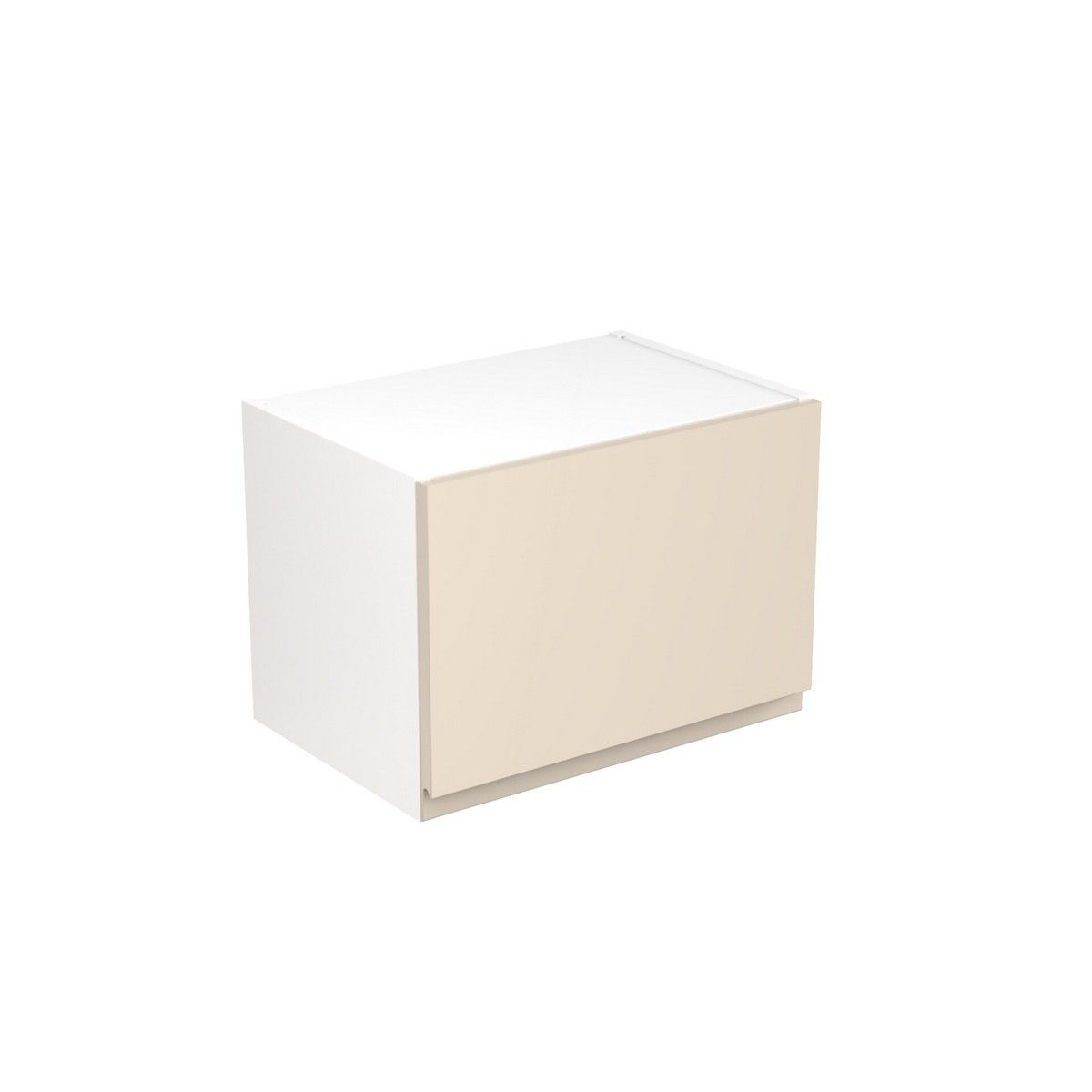 KitchenKit Flatpack J-Pull Bridging Wall Cabinet 500mm - Super Gloss Cashmere