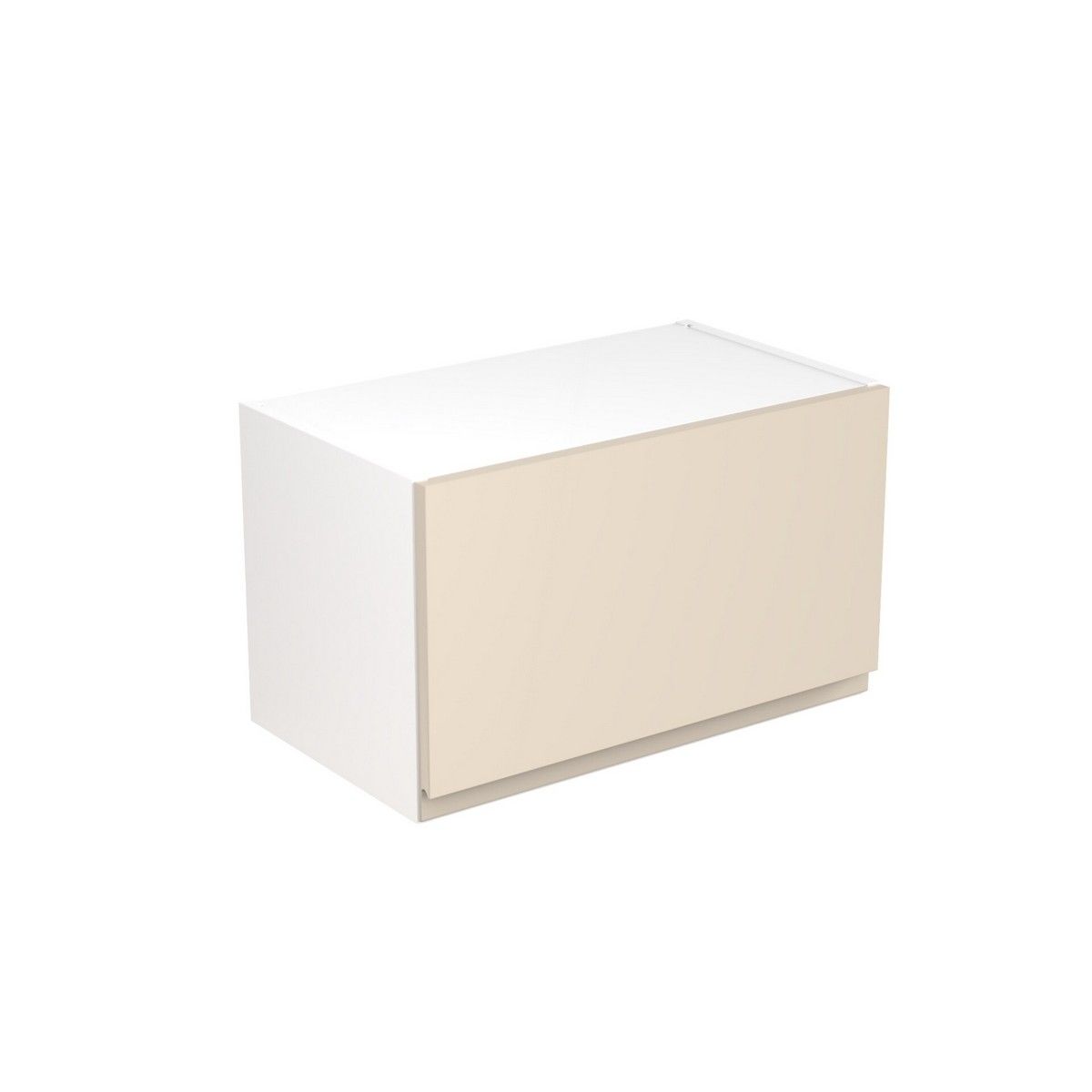 KitchenKit Flatpack J-Pull Bridging Wall Cabinet 600mm - Super Gloss Cashmere